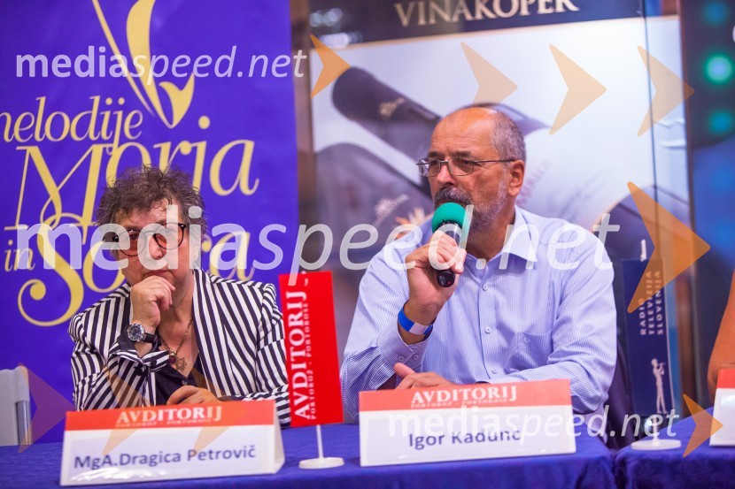  Dragica Petrovič, režiserka in producentka;  Igor Kadunc, generalni direktor RTV Slovenija38. Festival melodije morja in sonca Portorož