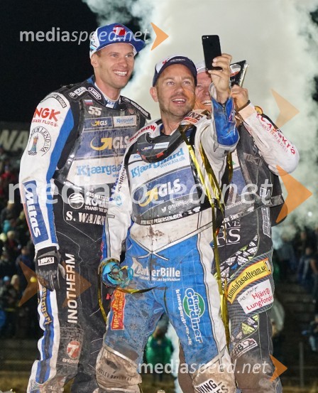  Matej Žagar, speedwayist (Slovenija);  Nicki  Pedersen, speedwayist (Danska);  Fredrik  Lindgren, speedwayist (Švedska)Žagar izvrsten drugi v Malilli