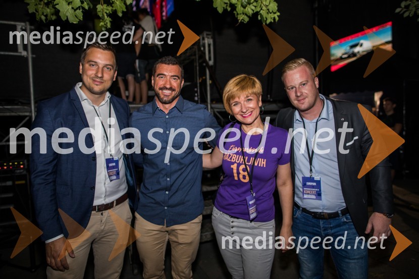  ... ;  Marko Potrč, televizijski voditelj;  Petra Romih, vodja marketinga Europarka;  ... Europarkov koncert leta: Challe Salle in Perpetuum Jazzile