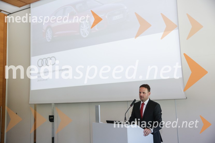 Franci Bolta, direktor znamke Audi pri podjetju Porsche Slovenija d.o.o.Audi A6, slovenska predstavitev