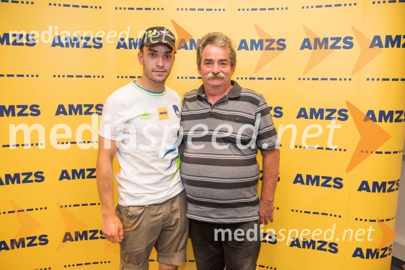 Matic Ivačič, speedwayist (AMD Krško);  ... Organizatorji in slovenska voznika pred dirko za VN Slovenije v Krškem zelo optimistični
