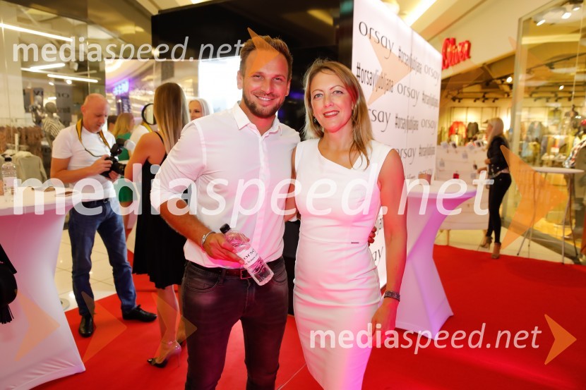  David  Klobasa, DKC Management;  Urša Kaučič, Orsay, področni vodja za SlovenijoOrsay, otvoritev prenovljene poslovalnice