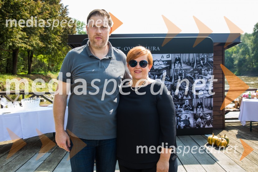  Uroš Valcl , Vinska Klet Marof, Direktor in enolog;  Tanja Pintarič, Gostilna RajhGourmet Over Mura 2018, predstavitev projekta