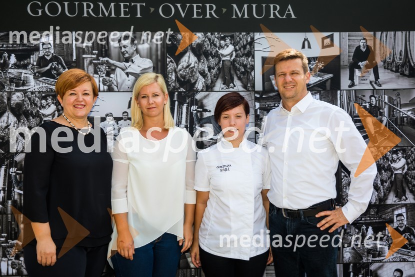  Tanja Pintarič, Gostilna Rajh;  ... ;  ... ;  Damir Pintarič, Gostilna RajhGourmet Over Mura 2018, predstavitev projekta