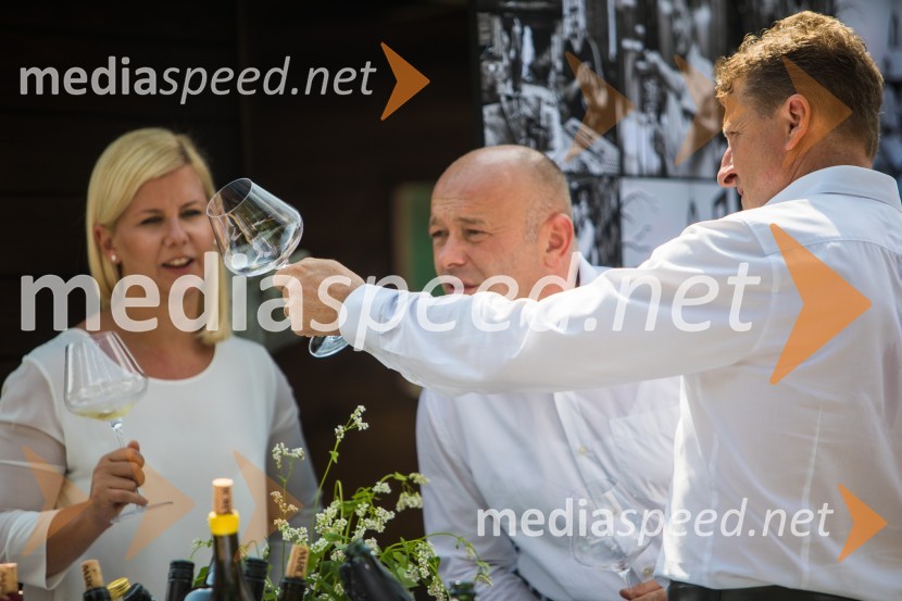  Janez Janko Kodila, direktor Kodila d.o.o.;  Danilo Steyer,   vinar, Steyer Vina; vinski vitez, predsednik Vinske reprezentance SlovenijeGourmet Over Mura 2018, predstavitev projekta