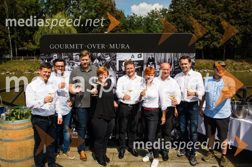  Damir Pintarič, Gostilna Rajh;  Bojan Firbas, Domačija Firbas;  Uroš Valcl , Vinska Klet Marof, Direktor in enolog;  Tanja Pintarič, Gostilna Rajh;  Danilo Steyer,   vinar, Steyer Vina; vinski vitez, predsednik Vinske reprezentance Slovenije;  Helena  Kodila, Kodila d.o.o.;  Janez Janko Kodila, direktor Kodila d.o.o.;  Gorazd Kocbek, Oljarna Kocbek;  ... Gourmet Over Mura 2018, predstavitev projekta