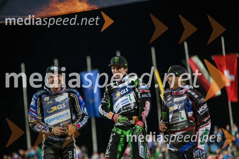  Jason Doyle, speedwayist (Avstralija);  Patryk Dudek, speedwayist (Poljska);  Greg  Hancock, speedwayist (ZDA)VN Slovenije Poljaku Dudku, Slovenci srčno, a brez točk