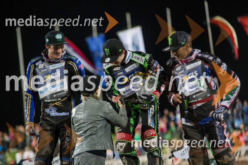 Jason Doyle, speedwayist (Avstralija);  Patryk Dudek, speedwayist (Poljska);  Greg  Hancock, speedwayist (ZDA)VN Slovenije Poljaku Dudku, Slovenci srčno, a brez točk