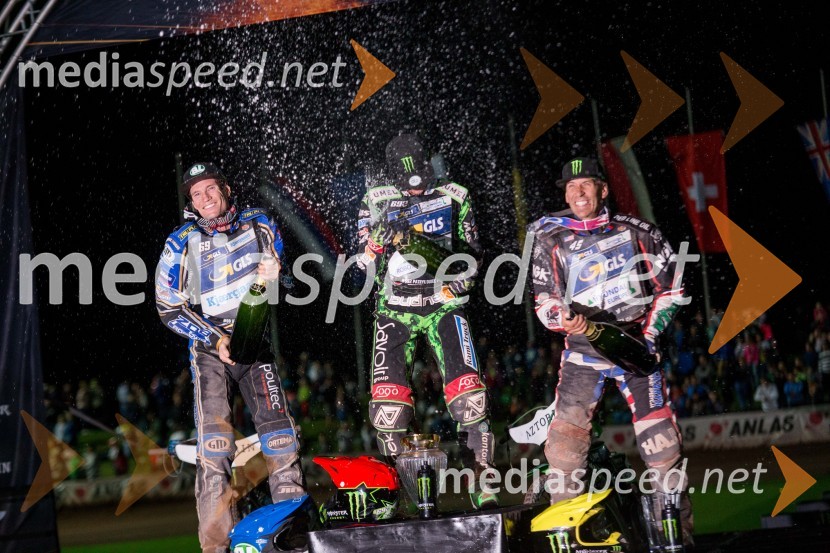  Jason Doyle, speedwayist (Avstralija);  Patryk Dudek, speedwayist (Poljska);  Greg  Hancock, speedwayist (ZDA)VN Slovenije Poljaku Dudku, Slovenci srčno, a brez točk
