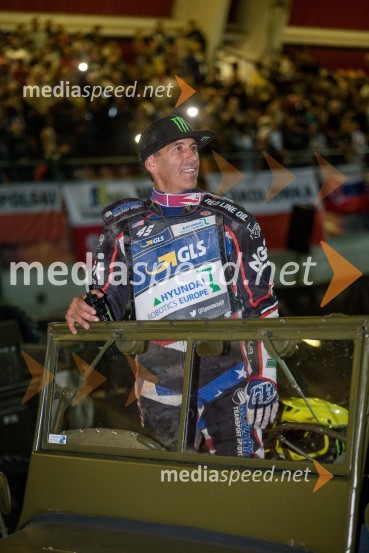  Greg  Hancock, speedwayist (ZDA)VN Slovenije Poljaku Dudku, Slovenci srčno, a brez točk
