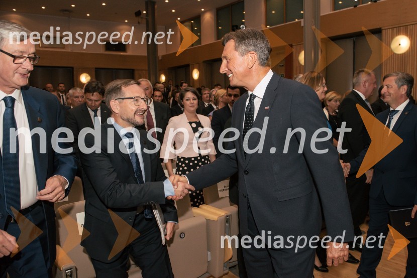  Thomas  Greminger, generalni sekretar OVSE;  Borut Pahor, predsednik Republike Slovenije13. Strateški Forum, otvoritev
