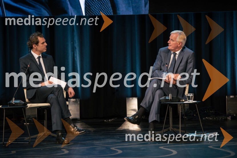  Ali Aslan, novinar;  Michel  Barnier, politik13. Strateški Forum, otvoritev