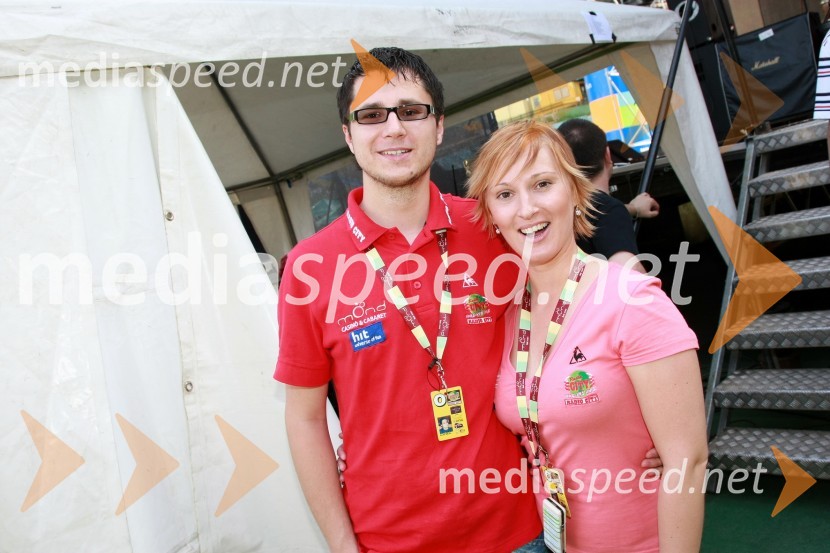 Aljaž Mejal, novinar Radia City in ...Radio City koncert 2008