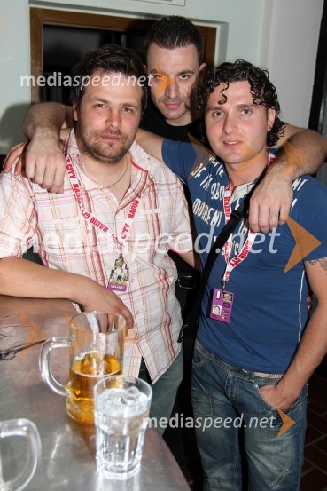 Boštjan Lesjak, direktor IOP, ... in Gorazd Ademovič - Gogi, pevecRadio City koncert 2008