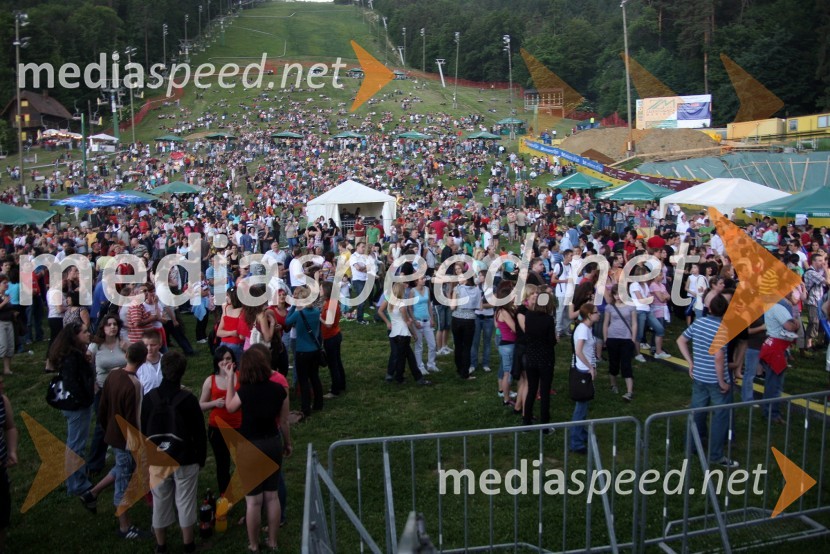 Množica obiskovalcevRadio City koncert 2008