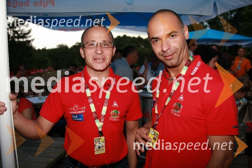 Gregor Jeza, predsednik uprave Hit Šentilj d.d. in Igor Kenda, lastnik agencije Doberman Creative CompanyRadio City koncert 2008