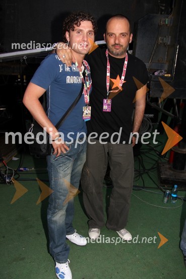 Gorazd Ademovič- Gogi, pevec in Toni Cetinski, hrvaški pevecRadio City koncert 2008