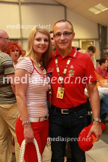 Gregor Jeza, predsednik uprave Hit Šentilj d.d. s punco KatjoRadio City koncert 2008