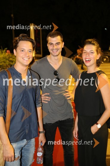  Domen Valič, igralec;  Domen Novak, igralec ;  Lea Mihevc, igralkaZgodovinski  zaključek 21. Festivala slovenskega filma