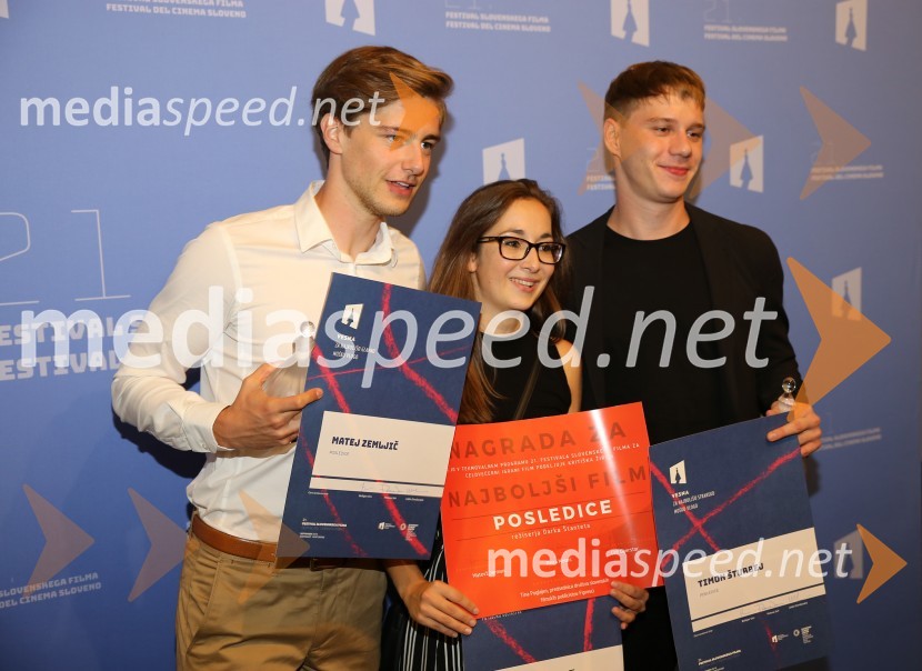  Matej Zemljič, igralec;  ... ;  Timon Šturbej, igralecZgodovinski  zaključek 21. Festivala slovenskega filma