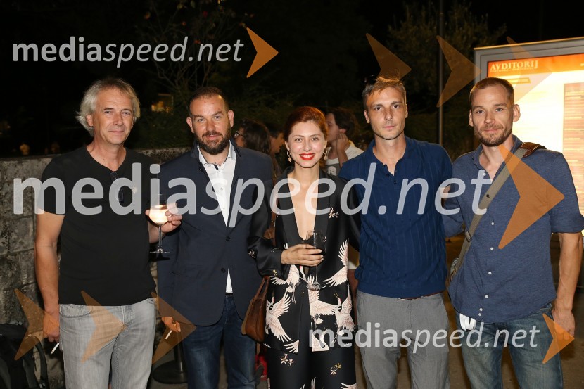  ... ;  Rok Sečan;  Judita Frankovic Brdar, igralka;  ... ;  Mitja Ličen, direktor fotografije, Slovenski filmski center Zgodovinski  zaključek 21. Festivala slovenskega filma