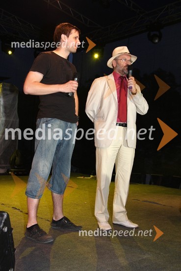 Stipe Jerič, direktor produkcije in strateškega razvoja RTS TV in Vili Rezman, župan RušKoncert ob 12. obletnici televizije RTS