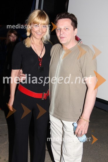 Marjetka Gorenšek, menedžerka in Danijel Popovič, pevecKoncert ob 12. obletnici televizije RTS