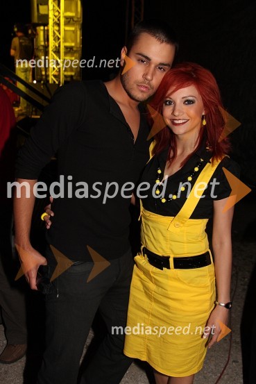 Martin Perovič, pevec in Tanja Žagar, pevkaKoncert ob 12. obletnici televizije RTS