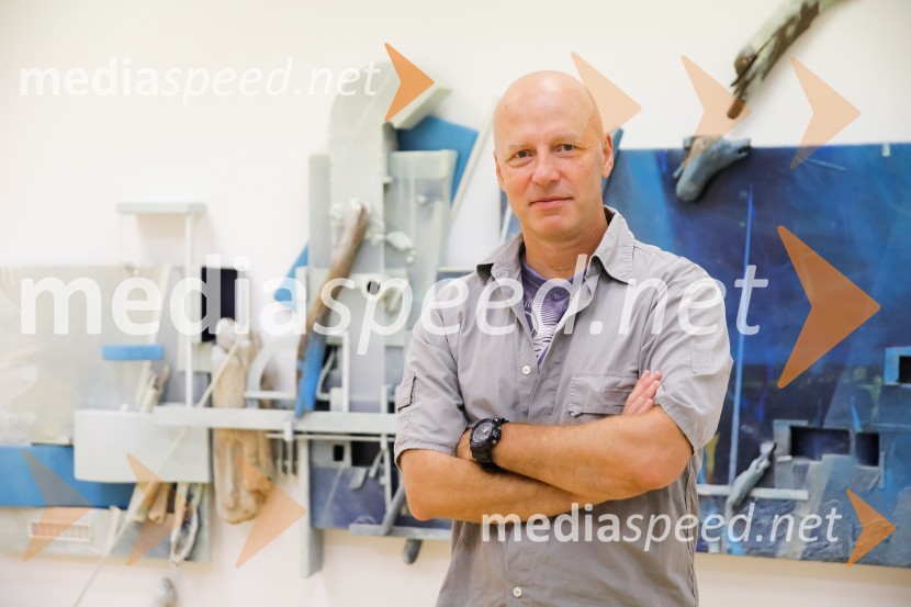  Marko  Tušek, umetnikOdprtje razstave Geometry of hope v AS Galeriji