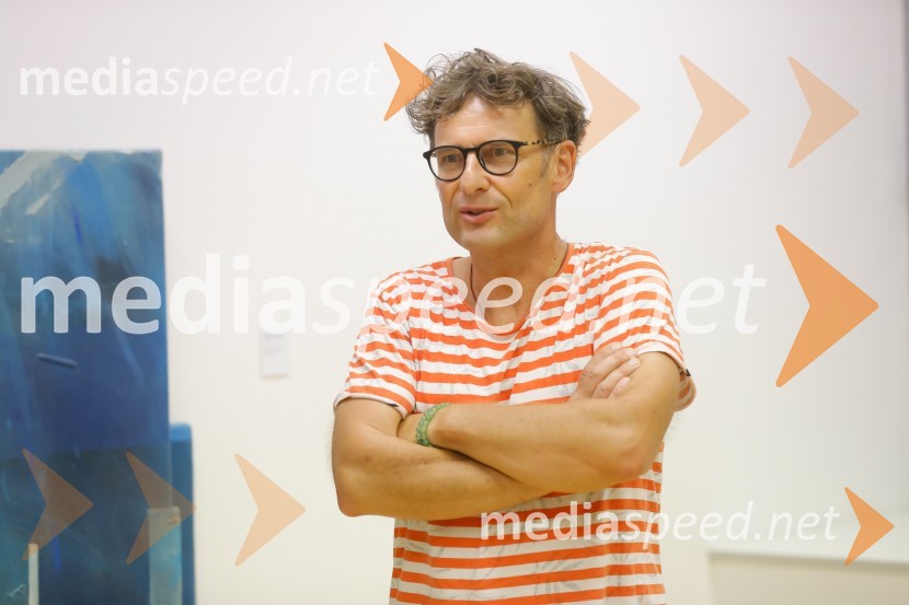  Silvester  Plotajs Sicoe, umetnikOdprtje razstave Geometry of hope v AS Galeriji