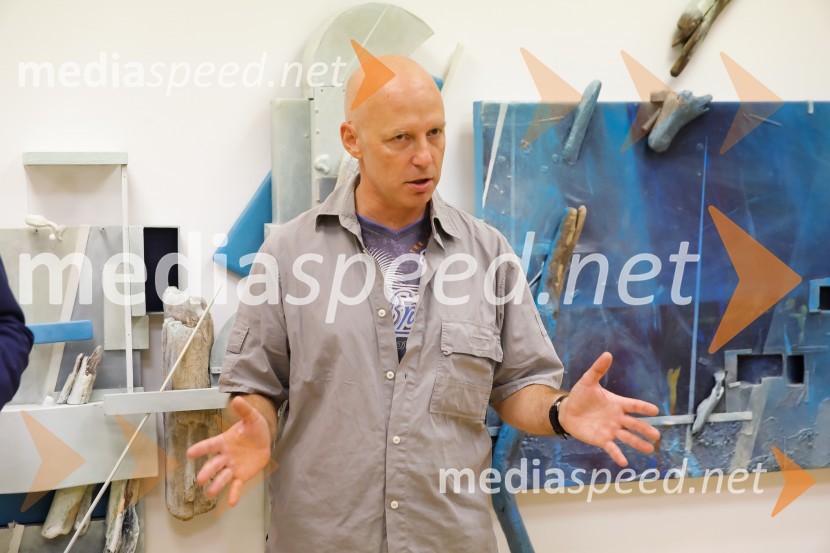  Marko  Tušek, umetnikOdprtje razstave Geometry of hope v AS Galeriji