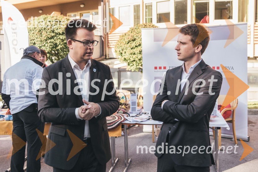  Nejc Smole, župan občine Medvode;  Miha Kranjc, lastnik in direktor zavoda Aktivna starost»Mobilnost starejših, z leti gradimo na kvaliteti«, dogodek v centru starejših Medvode