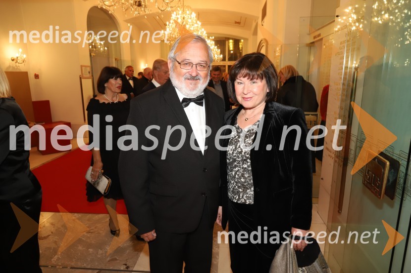 prof. dr. Igor Tičar, nekdanji rektor, Univerza v Mariboru;  Jolanda TičarNabucco, premiera opere