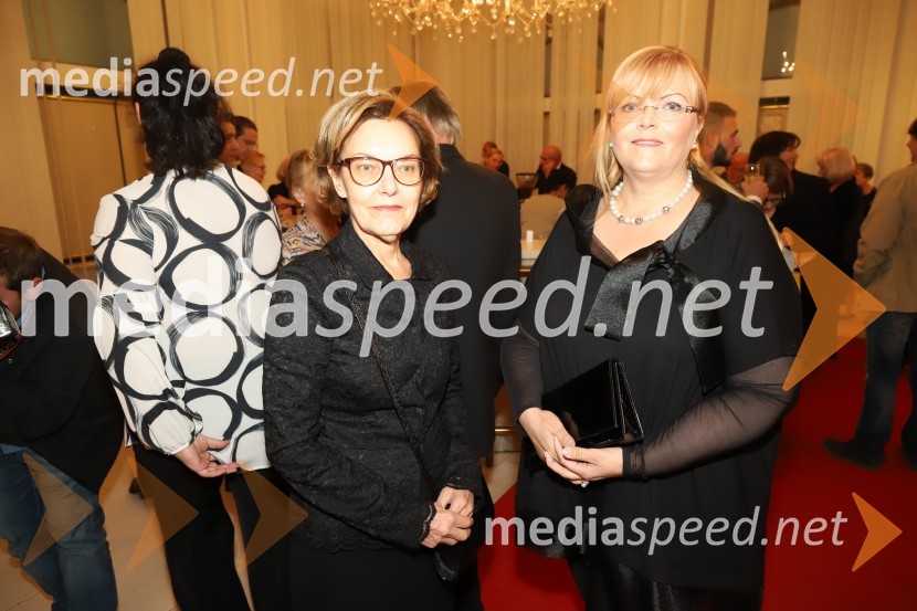  Majda Potrata, nekdanja državnozborska poslanka;  Melita  Petelin, mestna svetnica MOMNabucco, premiera opere