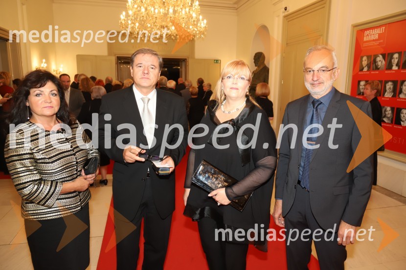  ... ;  ... ;  Melita  Petelin, mestna svetnica MOM;  Igor Petelin, podjetnikNabucco, premiera opere