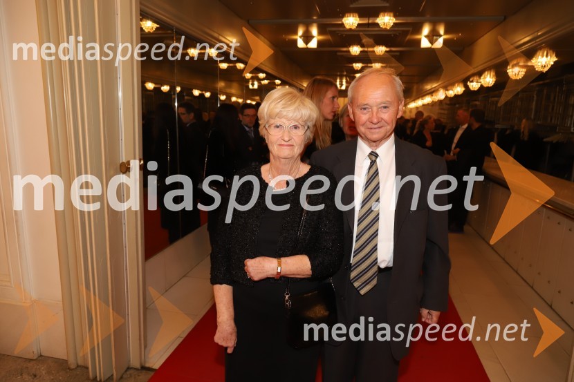  Renata Križman; prof. dr. Alojz Križman, Častni občan mesta Maribor, nekdanji župan mestna Maribor, nekdanji rektor UMNabucco, premiera opere