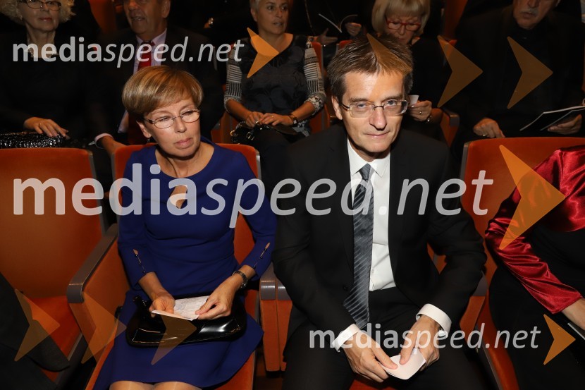  Andreja Navršnik Kačič; prof. dr. Zdravko Kačič, rektor Univerze v MariboruNabucco, premiera opere