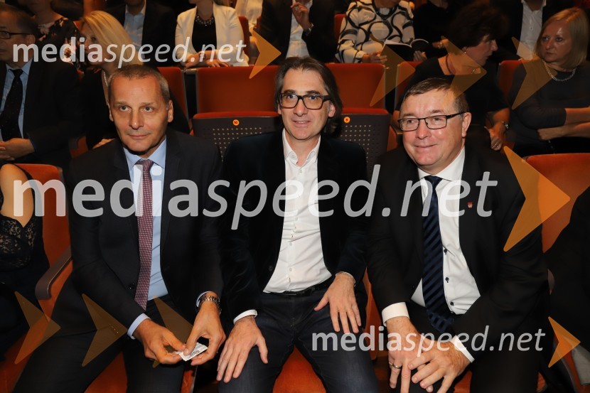  Danilo Rošker, direktor SNG Maribor;  Aleksandar  Popovski, umetniški direktor Drame SNG; dr. Andrej Fištravec, župan, Mestna občina MariborNabucco, premiera opere