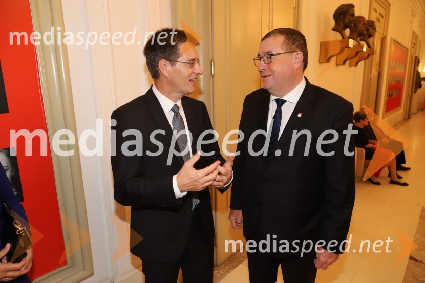 prof. dr. Zdravko Kačič, rektor Univerze v Mariboru; dr. Andrej Fištravec, župan, Mestna občina MariborNabucco, premiera opere
