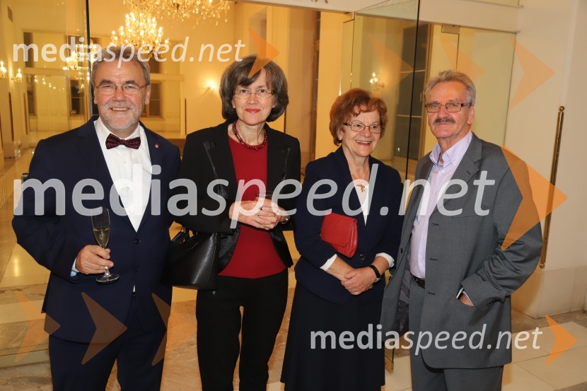 mag. Zdravko Luketič, podžupan, Mestna občina Maribor;  Nilda Luketič;  ... ;  Emil Baronik, operni solistNabucco, premiera opere