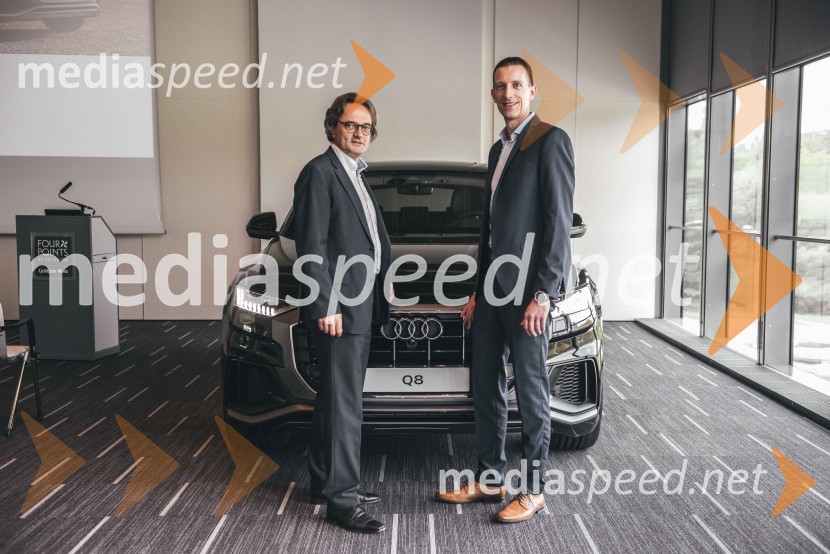  Martin Wienerroither, generalni direktor Porsche Slovenija;  ... Audi Q8, slovenska predstavitev