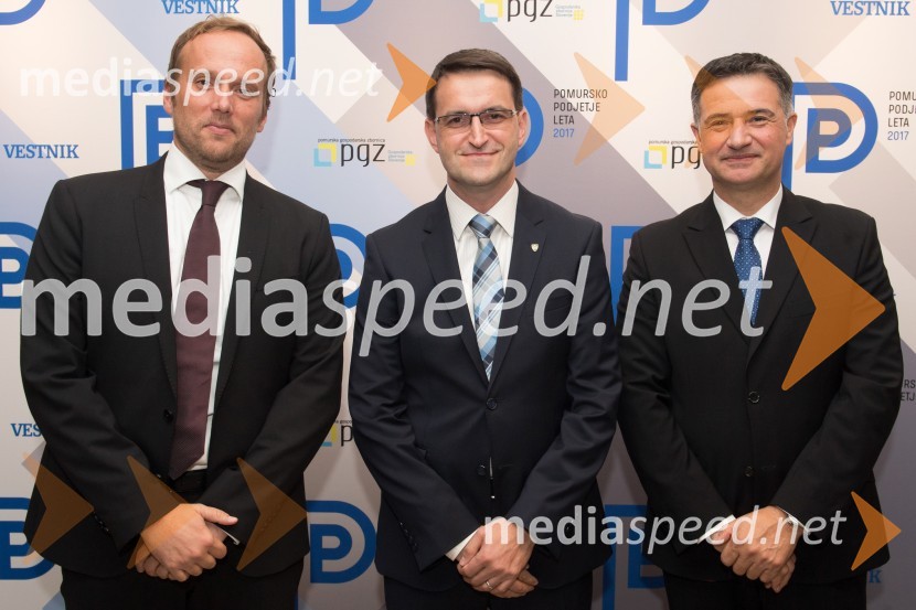  Uroš Hakl, direktor družbe Večer, d.o.o.;  Boštjan Berlak, podžupan Mestne občine Murska Sobota;  Robert Grah, direktor, Pomurska gospodarska zbornicaZnana so najuspešnejša Pomurska podjetja leta 2017