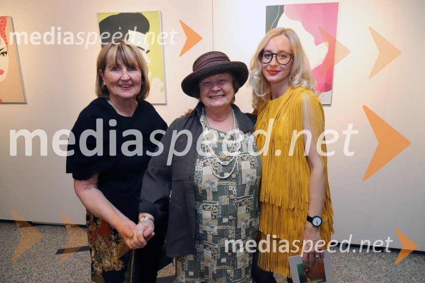  ... ;  ... ;  Mojca Krajnc, ilustratorkaOtvoritev razstave umetniških del Mojce Krajnc