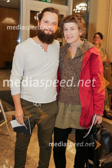  Stane Tomazin, igralec;  Mirjana  Medojević, režiserkaKresnice, premiera predstave