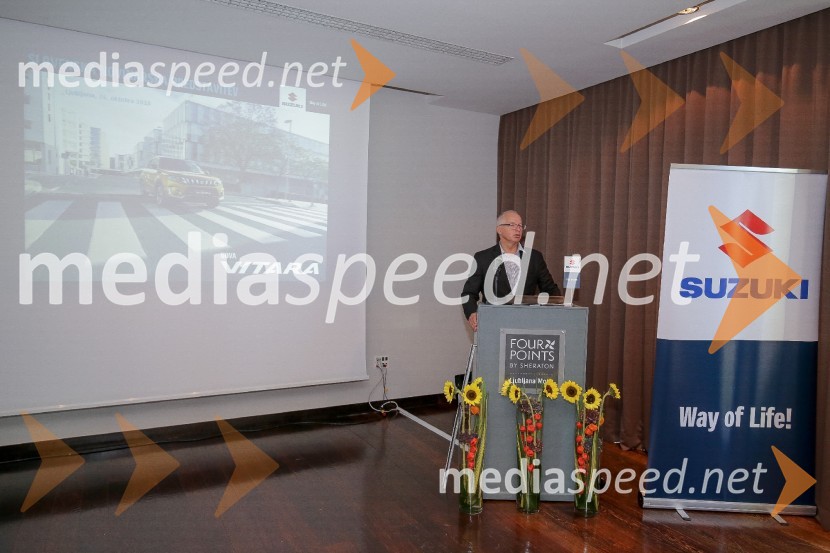  Peter Verčič, direktor Magyar Suzuki, podružnica SlovenijaSuzuki Vitara, slovenska predstavitev