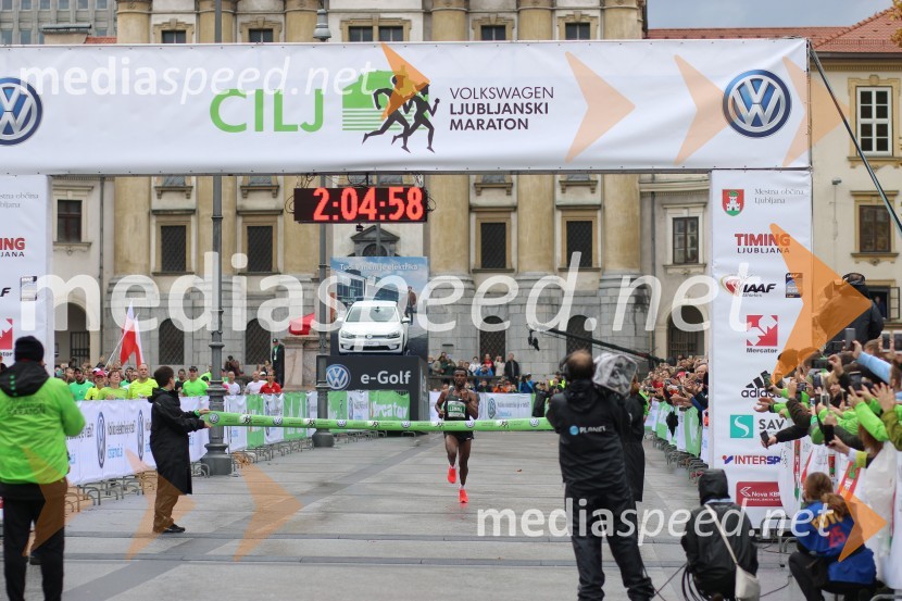  Lemma Kasaye Sisay, tekačNa 23. ljubljanskem maratonu slavila Etiopijec in Kenijka