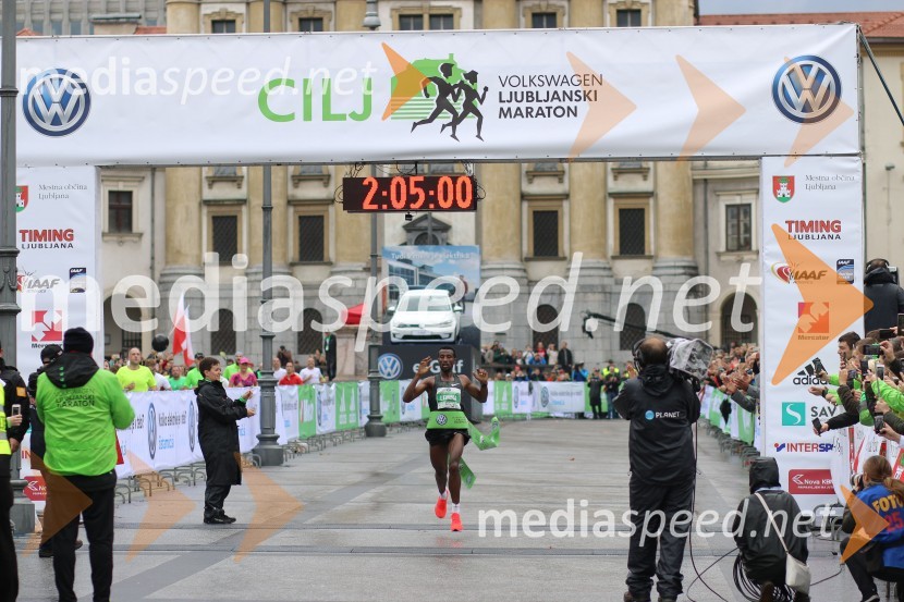  Lemma Kasaye Sisay, tekačNa 23. ljubljanskem maratonu slavila Etiopijec in Kenijka