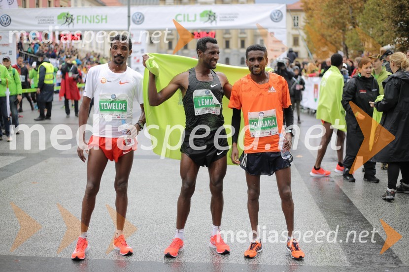  Tewelde Hiskel, tekač;  Lemma Kasaye Sisay, tekač;  Abraha Adihana Gebretsadik, tekačNa 23. ljubljanskem maratonu slavila Etiopijec in Kenijka
