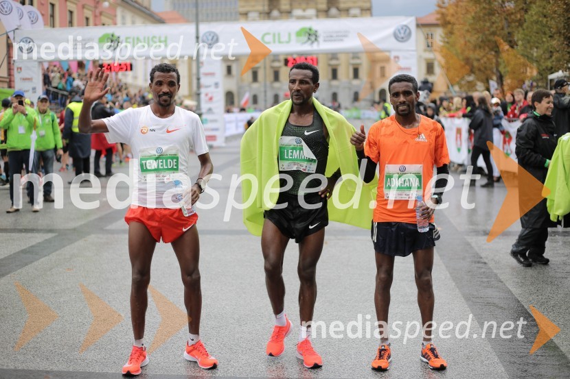  Tewelde Hiskel, tekač;  Lemma Kasaye Sisay, tekač;  Abraha Adihana Gebretsadik, tekačNa 23. ljubljanskem maratonu slavila Etiopijec in Kenijka