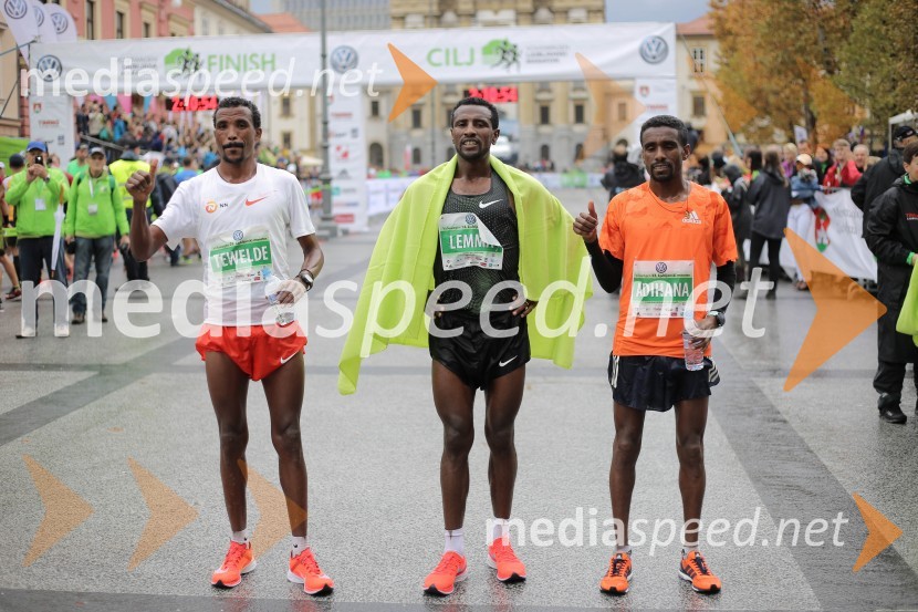  Tewelde Hiskel, tekač;  Lemma Kasaye Sisay, tekač;  Abraha Adihana Gebretsadik, tekačNa 23. ljubljanskem maratonu slavila Etiopijec in Kenijka